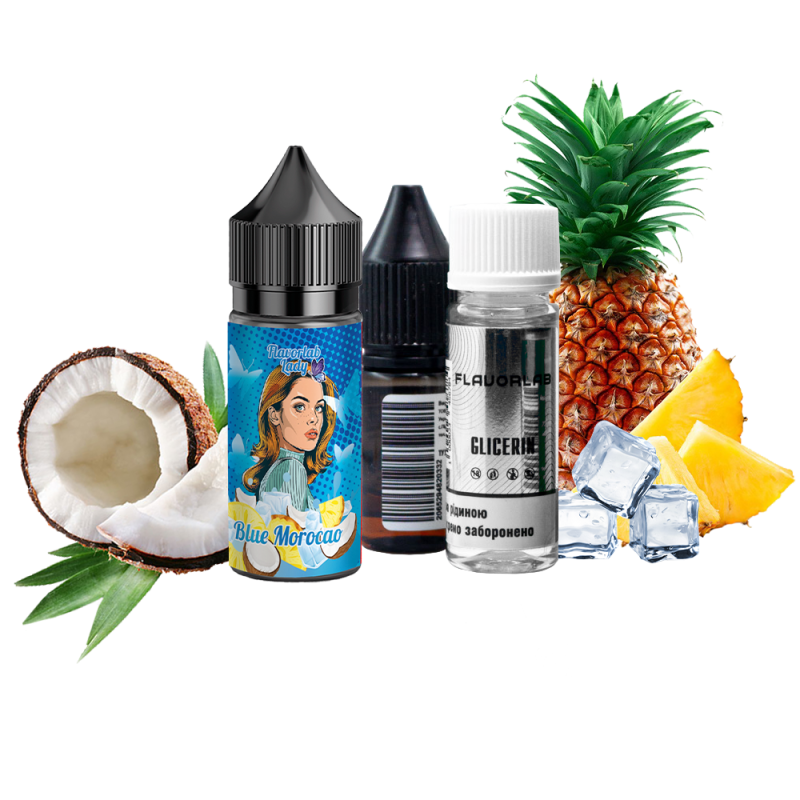 Набор для самозамеса Flavorlab Lady Blue Morocao (Блю морокао, 50 мг, 30 мл)