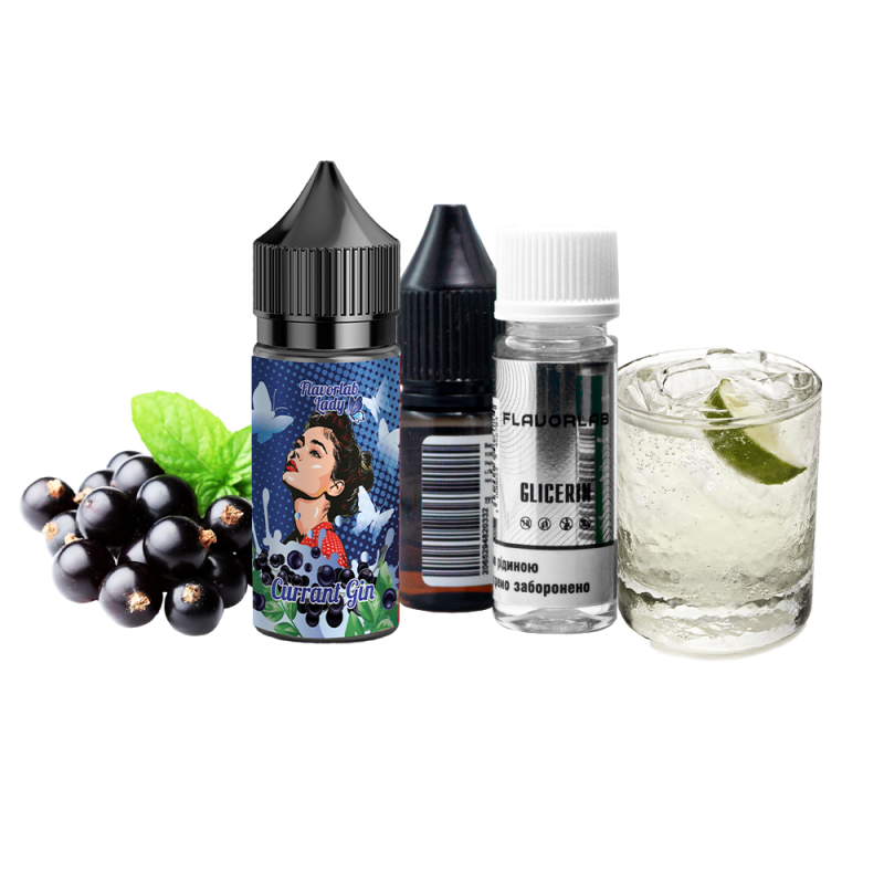 Набор для самозамеса Flavorlab Lady Currant gin (Джин смородиновый, 50 мг, 30 мл)