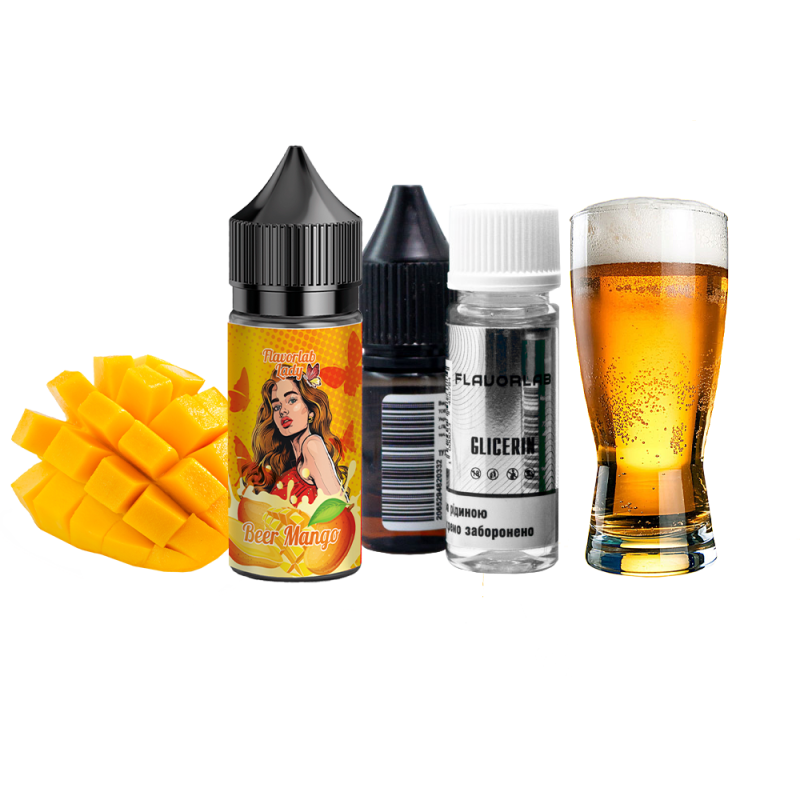 Набор для самозамеса Flavorlab Lady Beer mango (Пиво манго, 50 мг, 30 мл)