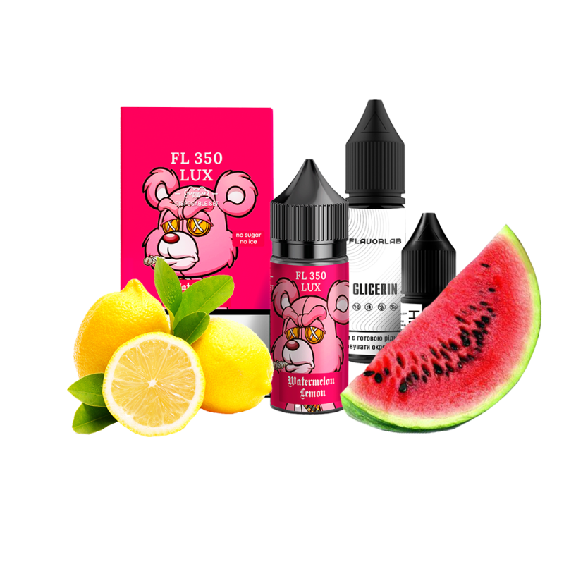 Набор для самозамеса Flavorlab FL350 LUX Waterlemon lemon (Арбуз Лимон, 50 мг, 30 мл)