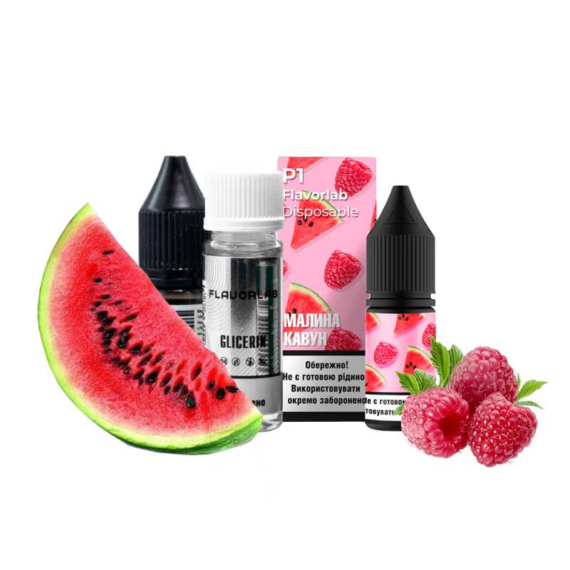 Набор для самозамеса Flavorlab Р1 Малина Арбуз (50 мг, 10 мл)