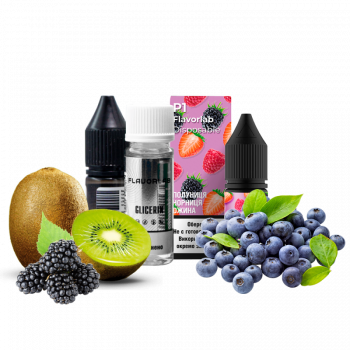 Набор для самозамеса Flavorlab Р1 Клубника черника ежевика (50 мг, 10 мл)