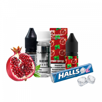 Набор для самозамеса Flavorlab Р1 Гранат Ментол (50 мг, 10 мл)