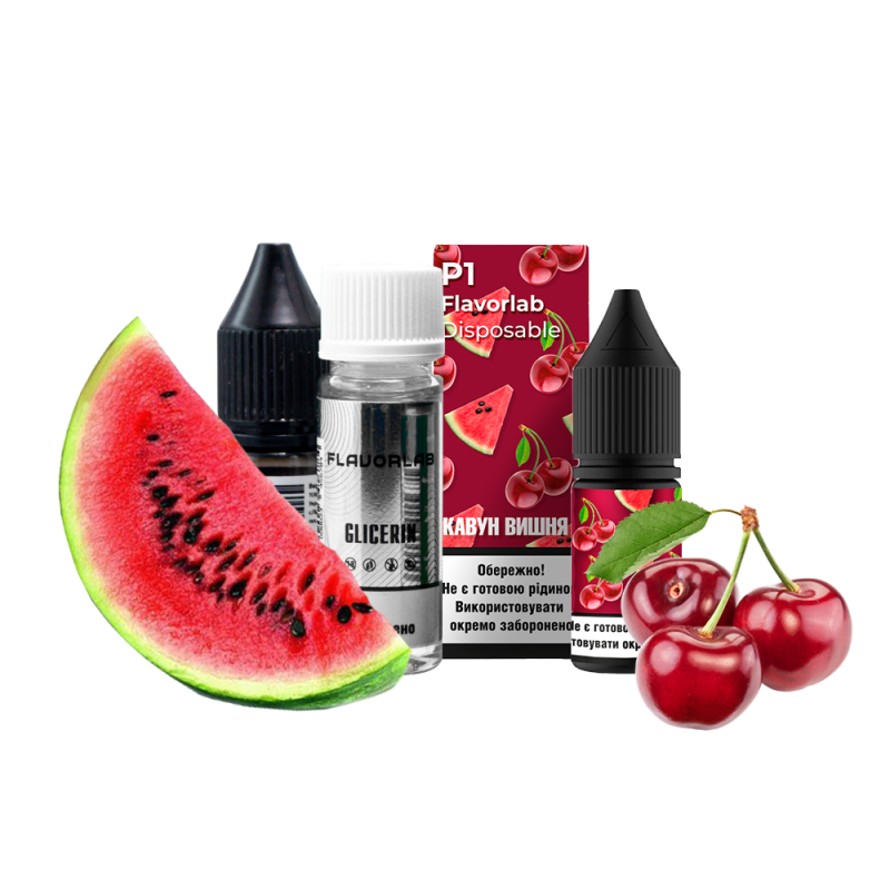 Набор для самозамеса Flavorlab Р1 Арбуз вишня (50 мг, 10 мл)