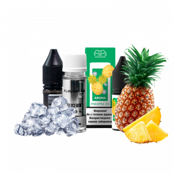 Набор для самозамеса Flavorlab Puff Pineapple ice (Ананас Лёд, 50 мг, 10 мл)