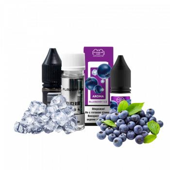 Набор для самозамеса Flavorlab Puff Blueberry ice (Черника Лёд, 50 мг, 10 мл)