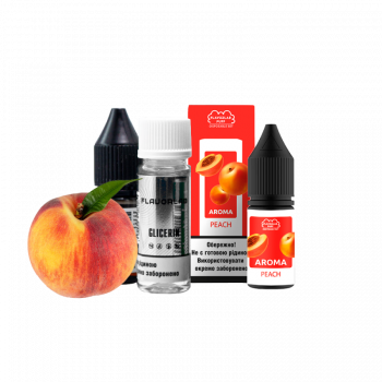 Набор для самозамеса Flavorlab Puff Peach (Персик, 50 мг, 10 мл)