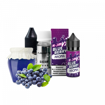 Набор для самозамеса Flavorlab M-Jam V2 Blueberry (Черника, 50 мг, 30 мл)