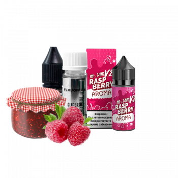 Набор для самозамеса Flavorlab M-Jam V2 Raspberry (Малина, 50 мг, 30 мл)