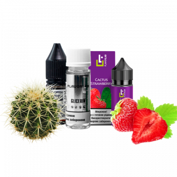 Набор для самозамеса Flavorlab Aroma MAX Cactus strawberry (Кактус клубника, 50 мг, 30 мл)