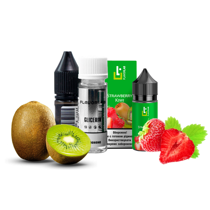 Набор для самозамеса Flavorlab Aroma MAX Strawberry kiwi (Киви Клубника, 50 мг, 30 мл)