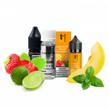 Набор для самозамеса Flavorlab Aroma MAX Lime mint melon strawberry (Клубника дыня лимон мята, 50 мг, 30 мл)