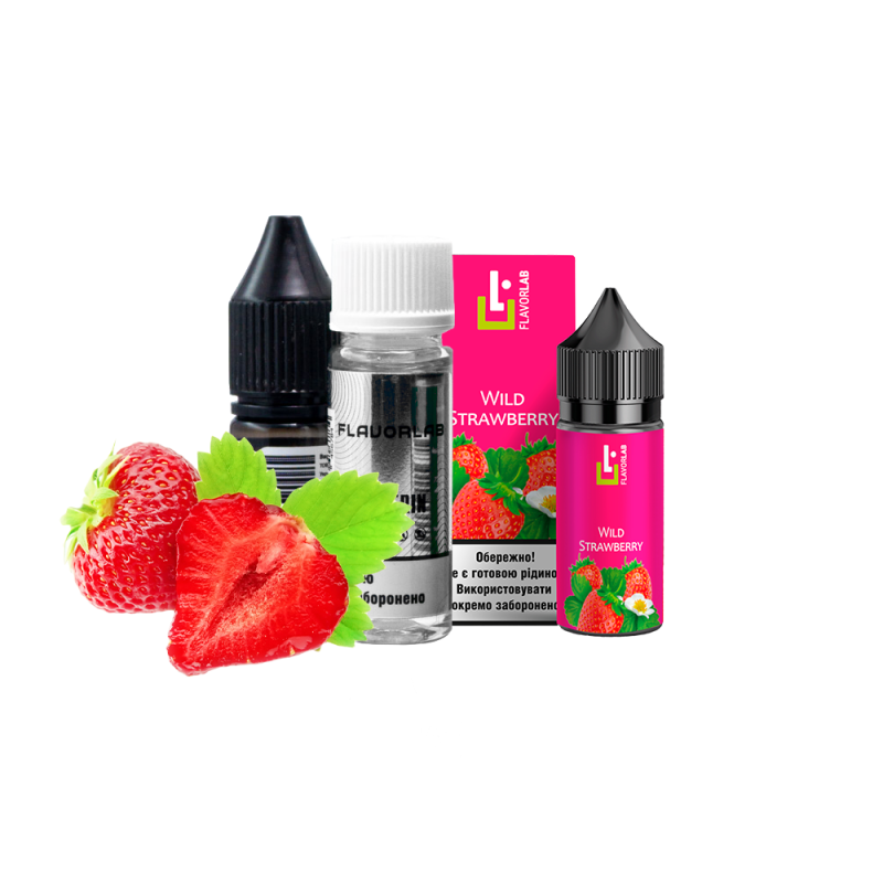 Набор для самозамеса Flavorlab Aroma MAX Wild strawberry (Клубника земляника, 50 мг, 30 мл)