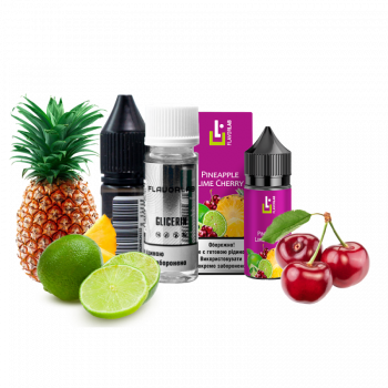 Набор для самозамеса Flavorlab Aroma MAX Pineapple lime cherry (Ананас вишня лайм, 50 мг, 30 мл)