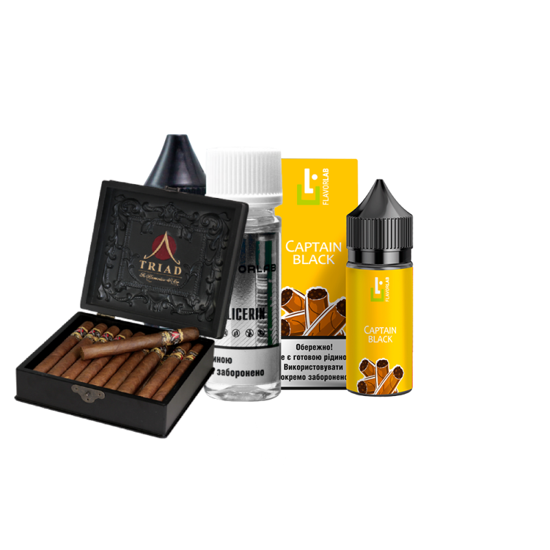 Набор для самозамеса Flavorlab Aroma MAX Capitan black (Капитан блэк, 50 мг, 30 мл)