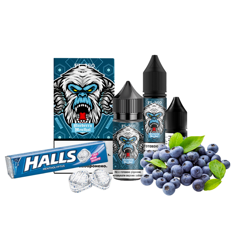 Набор для самозамеса Flavorlab FL350 Blueberry Menthol (Черника Ментол, 50 мг, 30 мл)