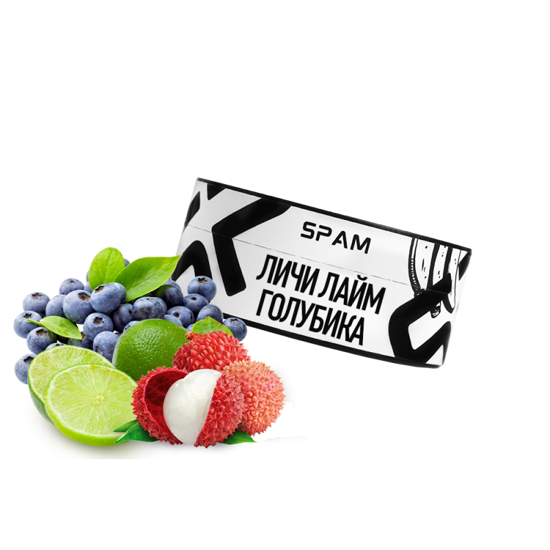 Табак Spam Личи Лайм Голубика (100 г)