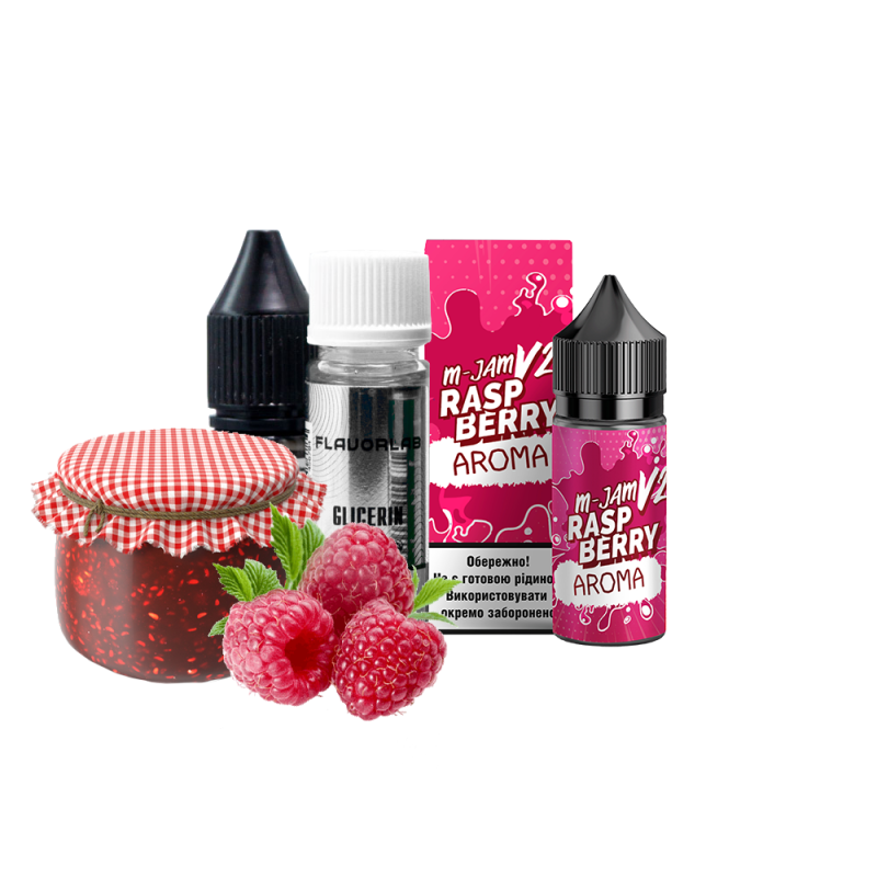 Набор для самозамеса Flavorlab M-Jam V2 Strong Raspberry (Малина, 65 мг, 30 мл)