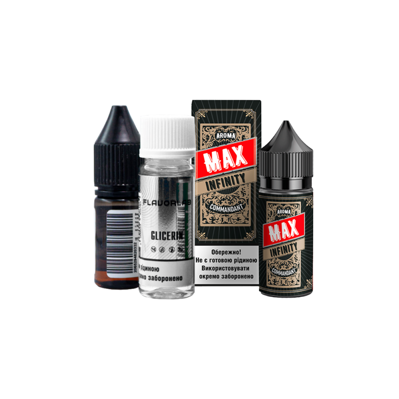 Набор для самозамеса Flavorlab Infinity MAX Strong Commandant (Табак Карамель, 50 мг, 30 мл)