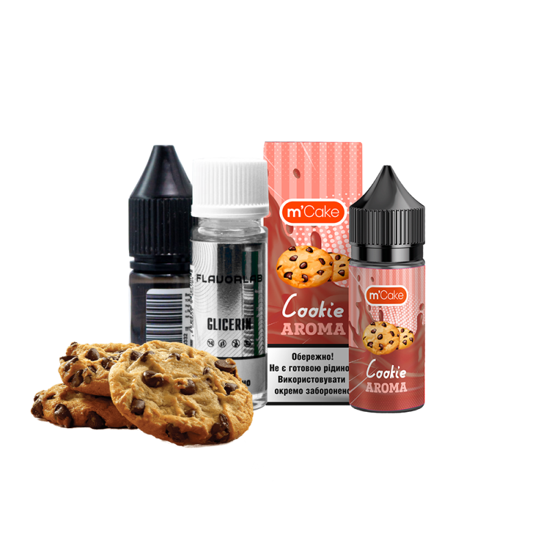 Набор для самозамеса Flavorlab M-Cake Strong Cookie (Печенье, 65 мг, 30 мл)