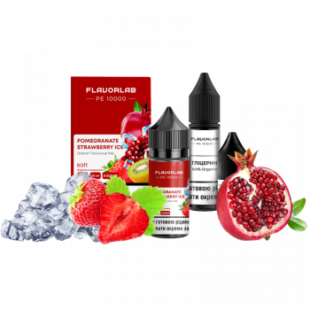 Набор для самозамеса Flavorlab PE 10000 Pomegranate Strawberry Ice (Клубника киви гранат, 50 мг, 30 мл)