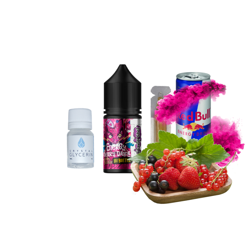 Набор для самозамеса In Bottle Salt Energy Berry Drink (Ягодный Энергетик, 50 мг, 30 мл)