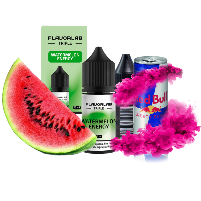 Набор для самозамеса Flavorlab Triple Strong Watermelon energy (Арбуз Энергетик, 65 мг, 30 мл)