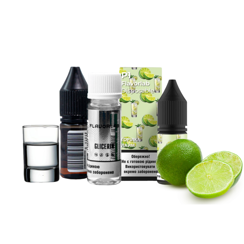 Набор для самозамеса Flavorlab Р1 Водка Лайм (50 мг, 10 мл)