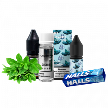 Набор для самозамеса Flavorlab Р1 Мята Ментол (50 мг, 10 мл)