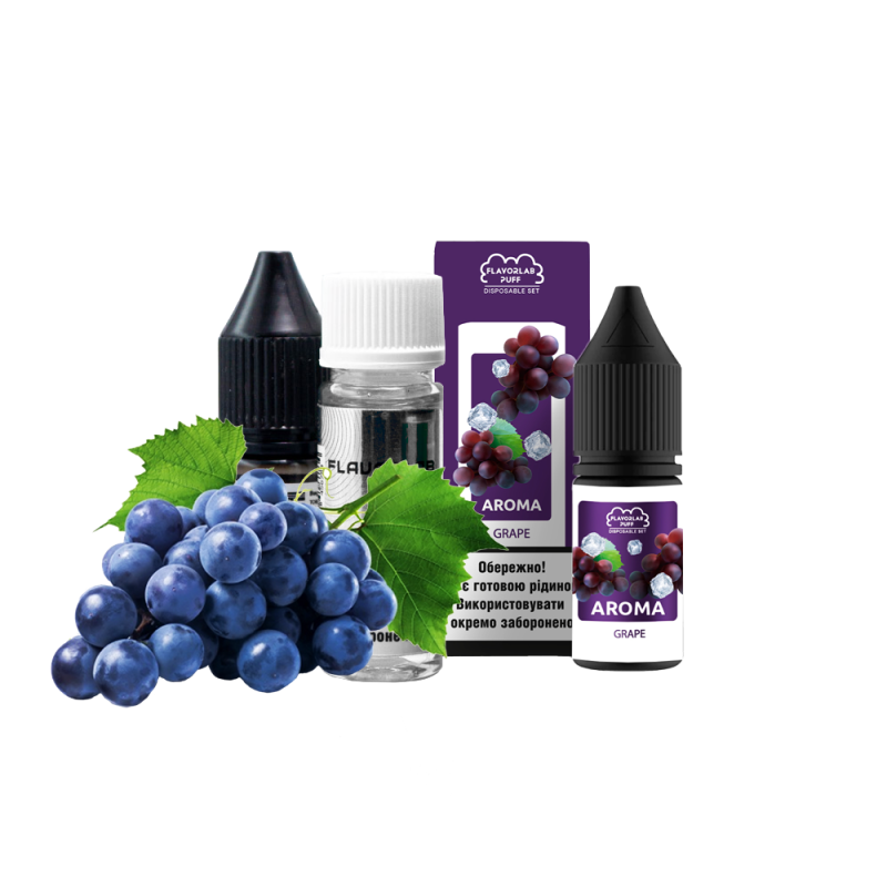 Набор для самозамеса Flavorlab Puff Grape (Виноград, 50 мг, 10 мл)