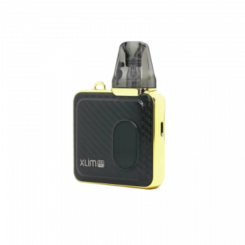 OXVA Xlim SQ Pro Kit 1200 Gold Carbon (Чёрно-золотистый, с картриджем) Многоразовый POD