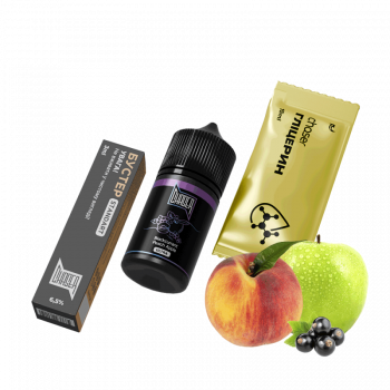 Набор для самозамеса Chaser Black Blackcurrant Peach Apple Ultra (Смородина Персик Яблоко, 65 мг, 30 мл)