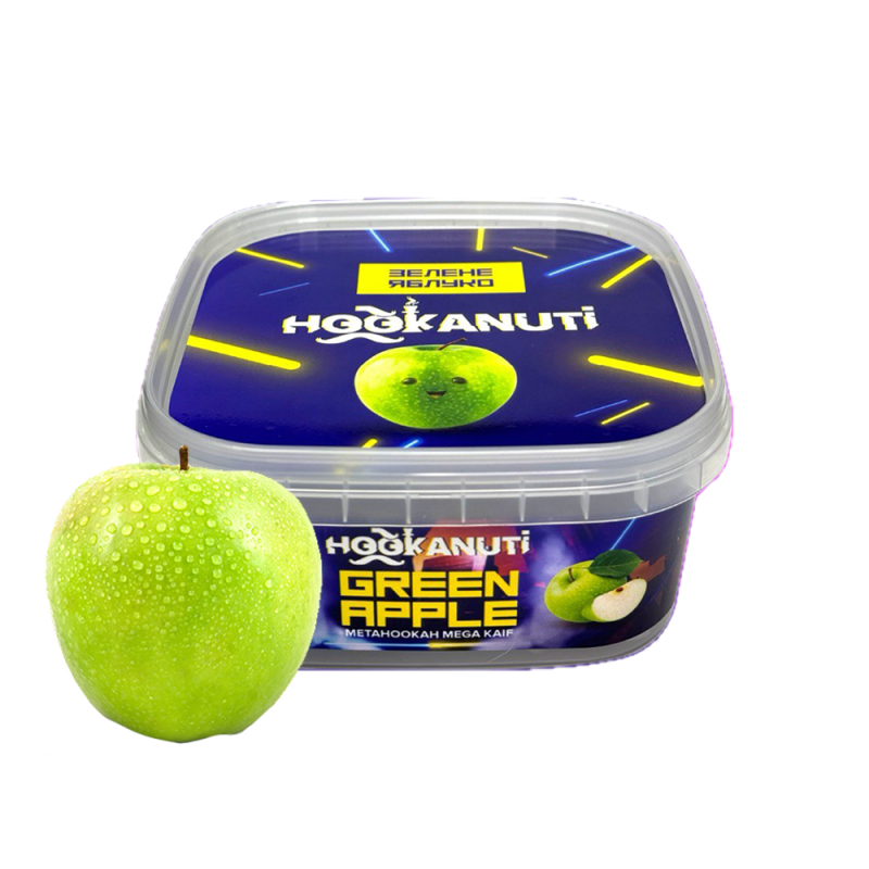 Табак Hookanuti Green Apple (Зеленое яблоко, 250 г)