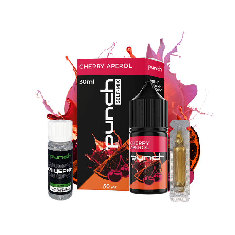 Набор для самозамеса Punch Cherry Aperol (Апельсин Вишня Грейпфрут, 50 мг, 30 мл)