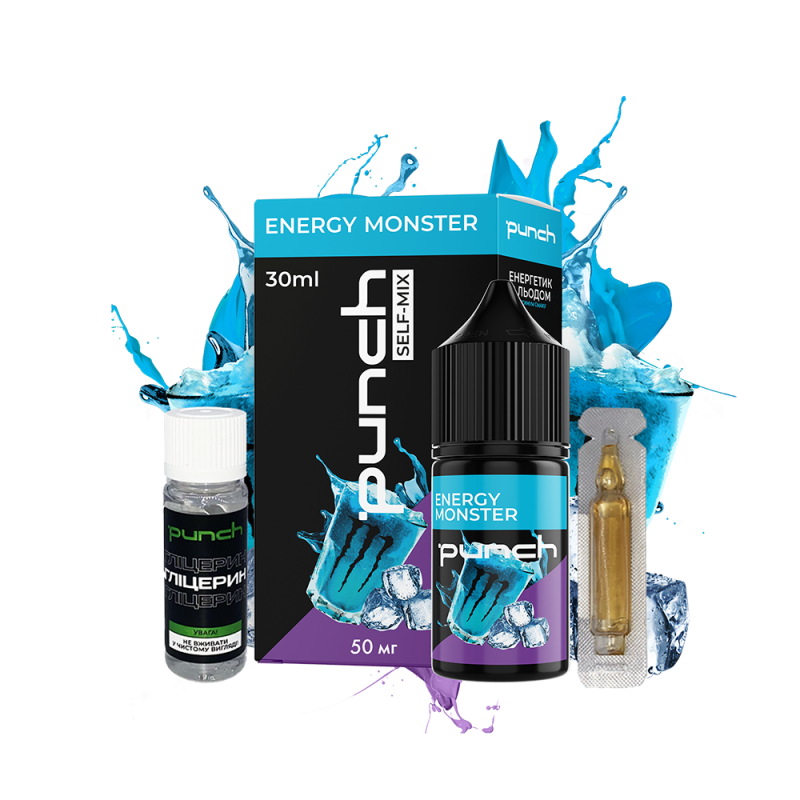 Набор для самозамеса Punch Energy Monster (Энергетик Холод, 50 мг, 30 мл)