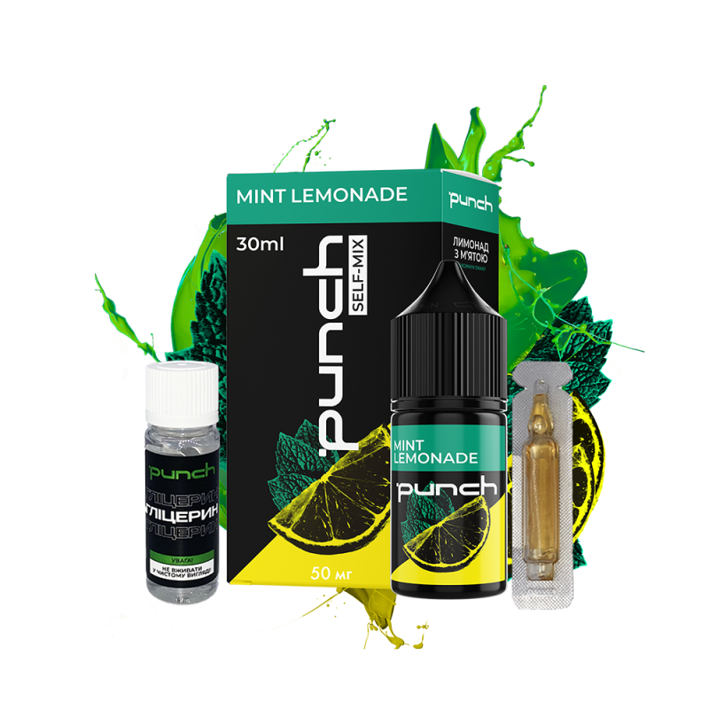 Набор для самозамеса Punch Mint Lemonade (Лимонад Мята, 50 мг, 30 мл)
