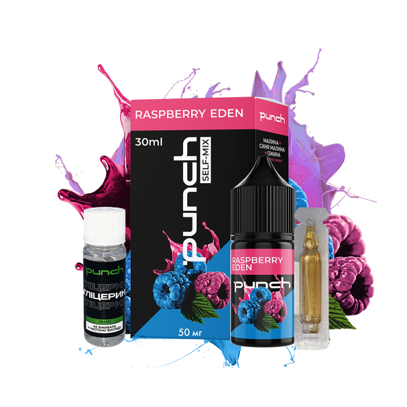 Набор для самозамеса Punch Raspberry Eden (Ежевика Малина, 50 мг, 30 мл)