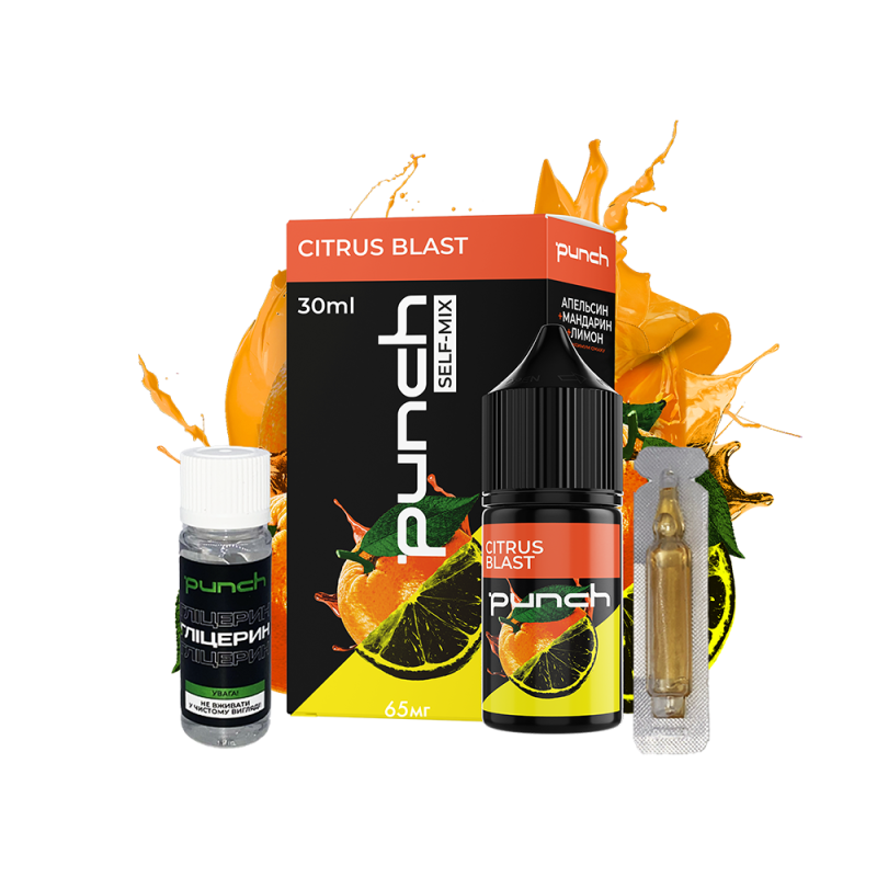 Набор для самозамеса Punch Citrus Blast (Апельсин Лимон Мандарин, 65 мг, 30 мл)