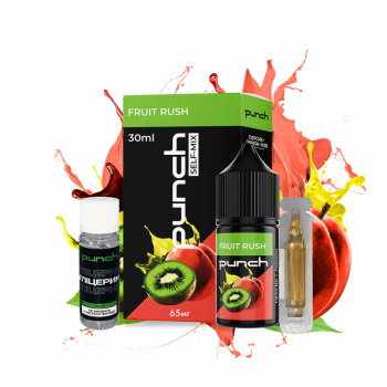 Набор для самозамеса Punch Fruit rush (Киви Лимон Персик, 65 мг, 30 мл)