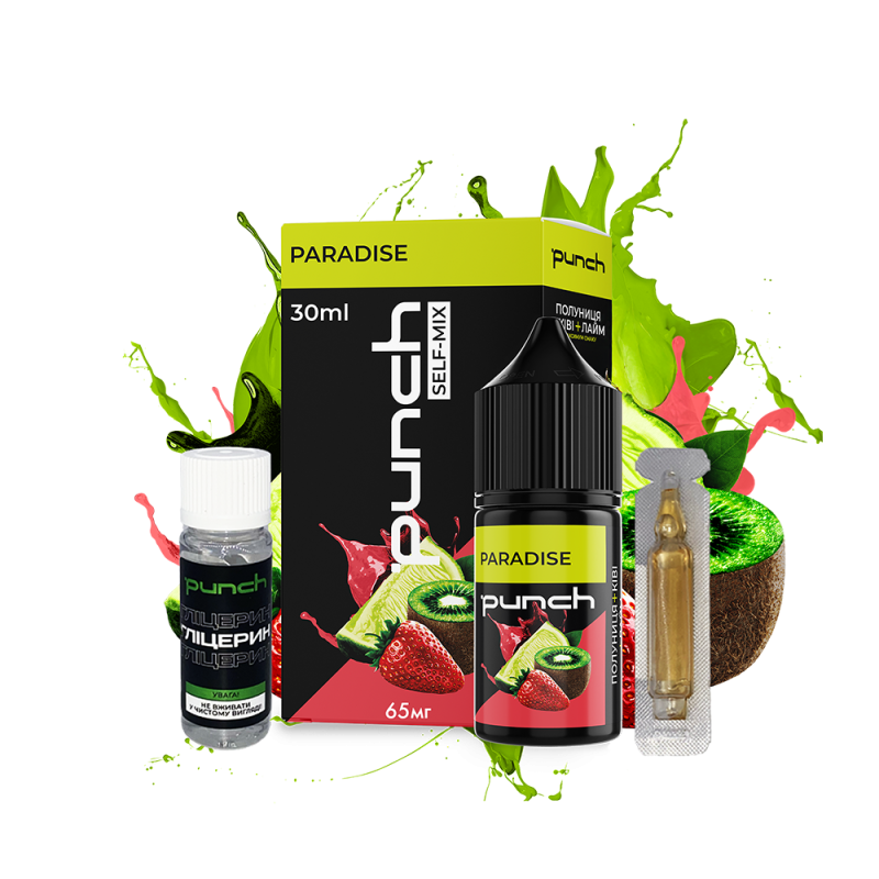 Набор для самозамеса Punch Paradise (Киви Клубника Лайм, 65 мг, 30 мл)