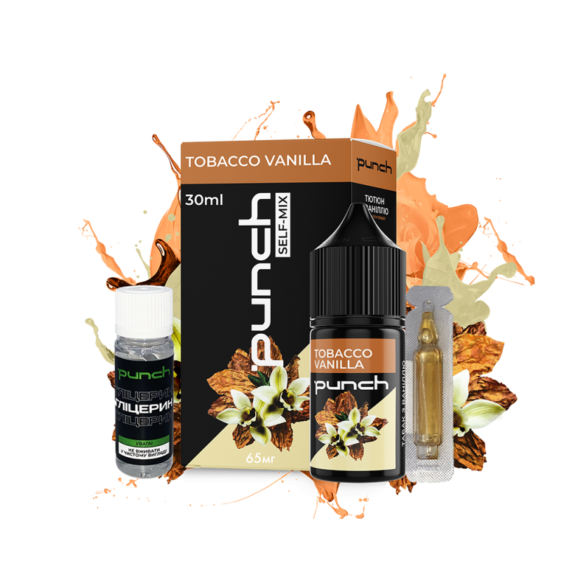 Набор для самозамеса Punch Tobacco vanilla (Ваниль Табак, 65 мг, 30 мл)