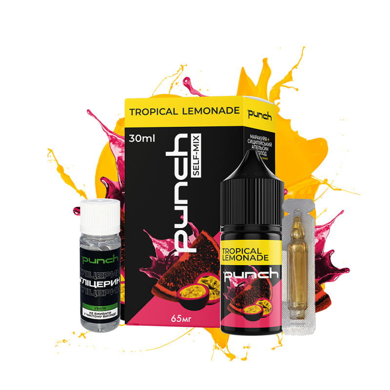 Набор для самозамеса Punch Tropical Lemonade (Апельсин Маракуйя Холод, 65 мг, 30 мл)