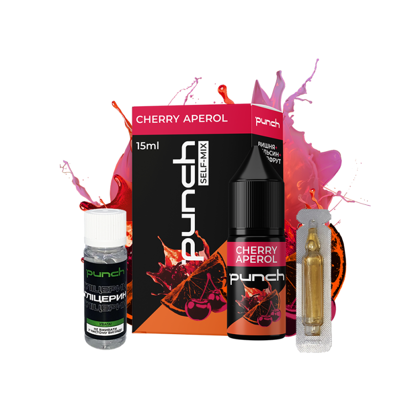 Набор для самозамеса Punch Cherry Aperol (Апельсин Вишня Грейпфрут, 50 мг, 15 мл)