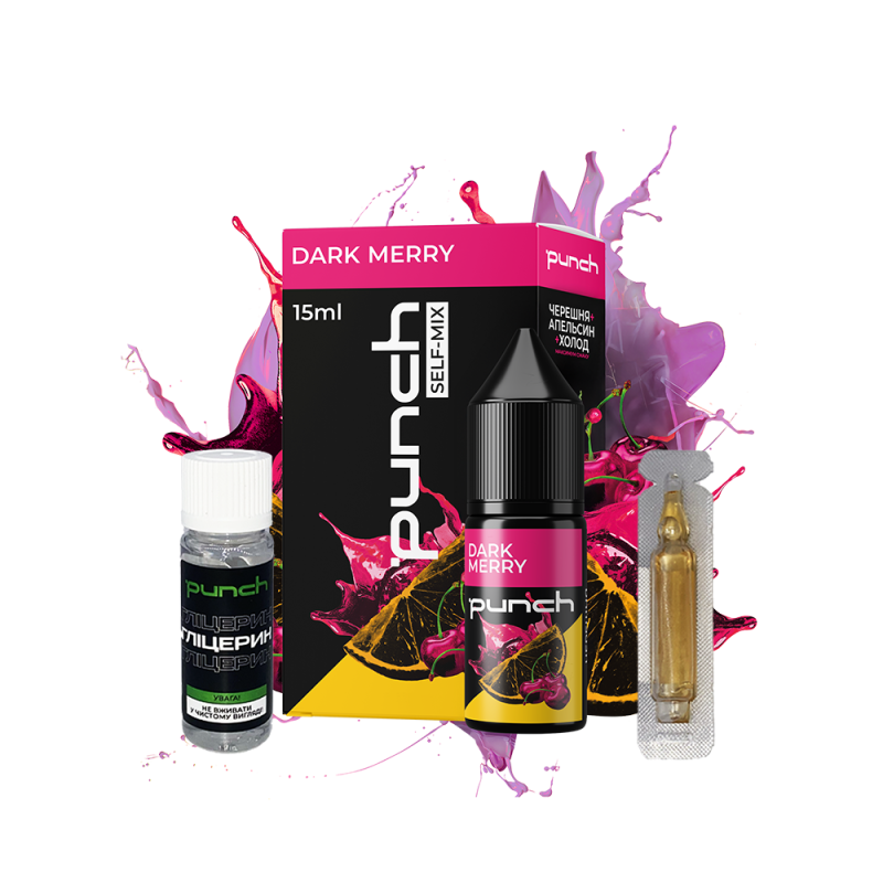 Набор для самозамеса Punch Dark Merry (Апельсин Черешня Холод, 50 мг, 15 мл)