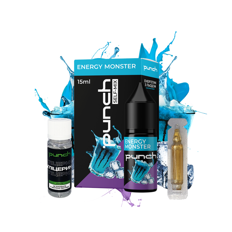 Набор для самозамеса Punch Energy Monster (Энергетик Холод, 50 мг, 15 мл)