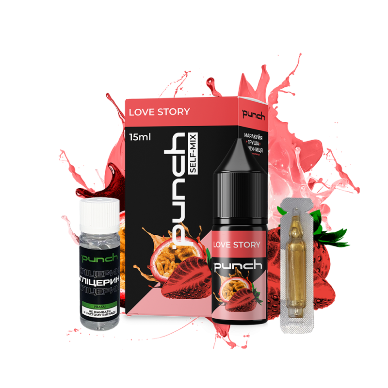 Набор для самозамеса Punch Love story (Груша Клубника Маракуйя, 50 мг, 15 мл)