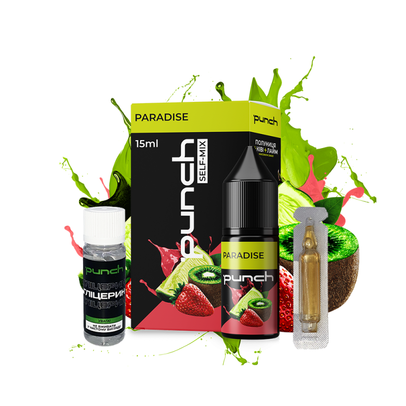 Набор для самозамеса Punch Paradise (Киви Клубника Лайм, 50 мг, 15 мл)