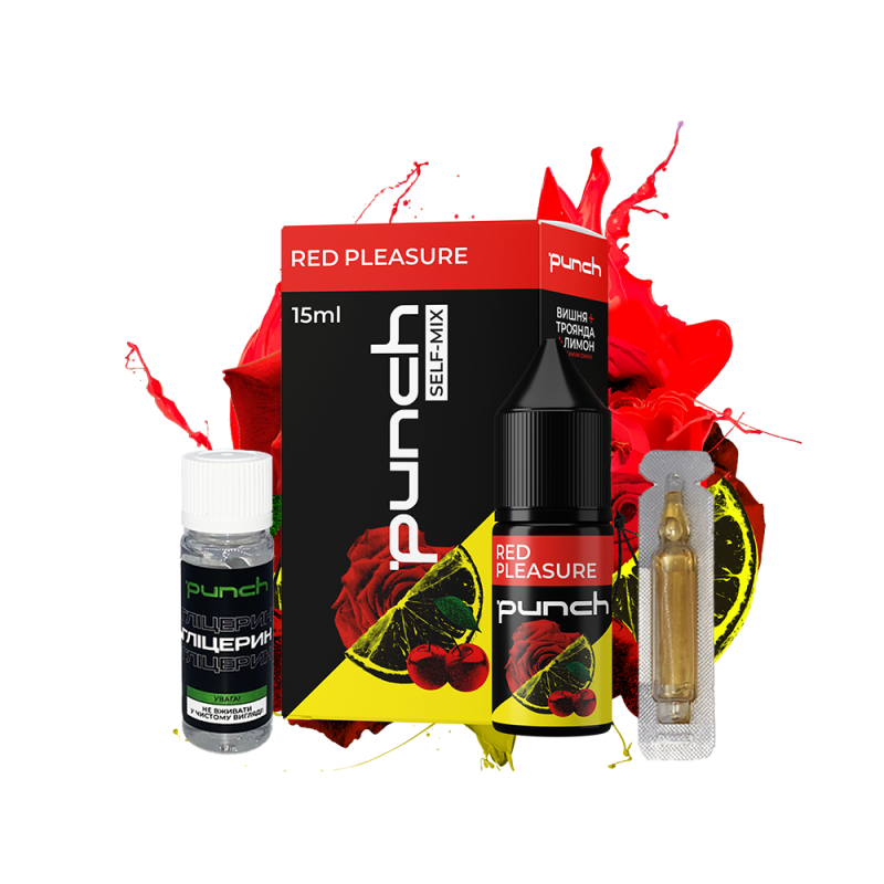 Набор для самозамеса Punch Red Pleasure (Вишня Лимон Роза, 50 мг, 15 мл)