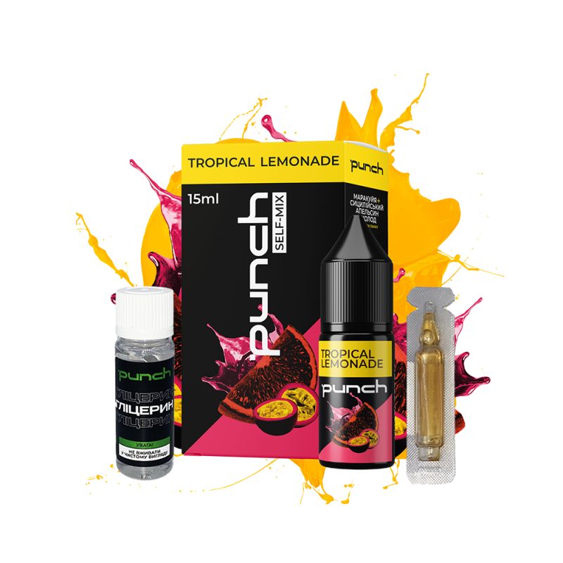 Набор для самозамеса Punch Tropical Lemonade (Апельсин Маракуйя Холод, 50 мг, 15 мл)
