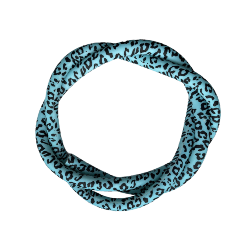 Силиконовый шланг для кальяна Carbon Leopard Laguna (Бирюзовый)